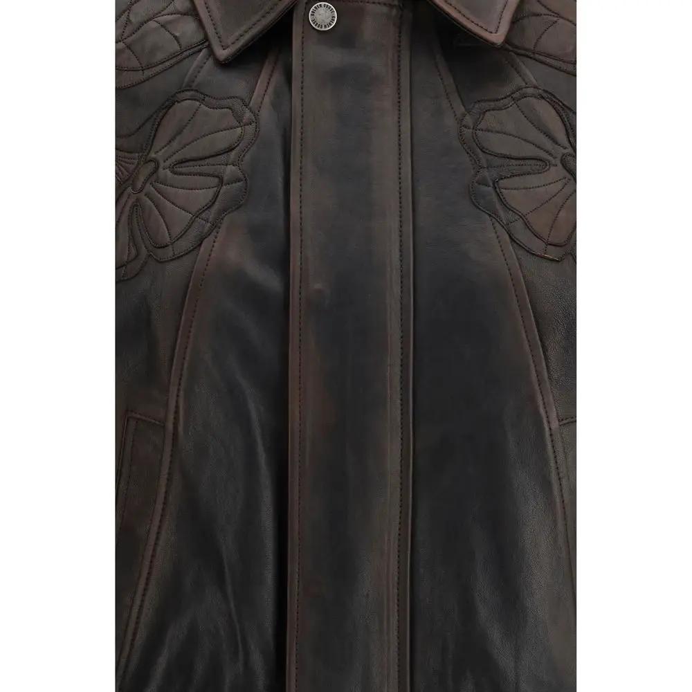 Bomber en viscose marron Golden Goose
