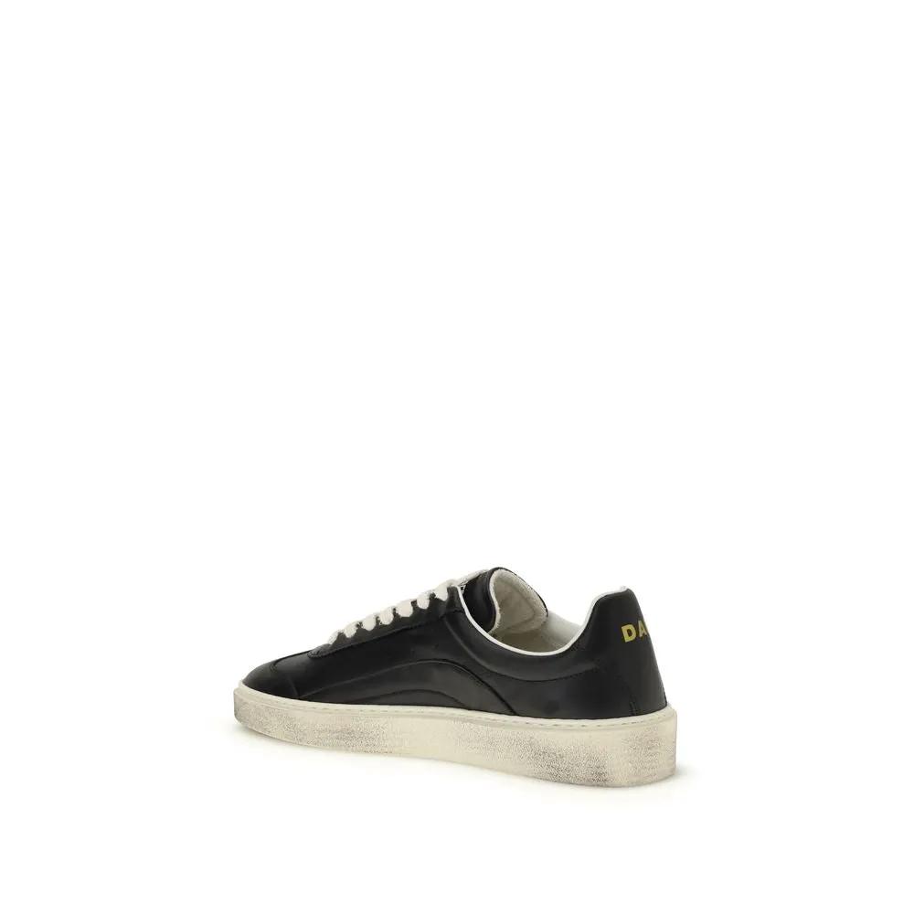 Baskets basses Dsquared² Bos Taurus en cuir de veau noir