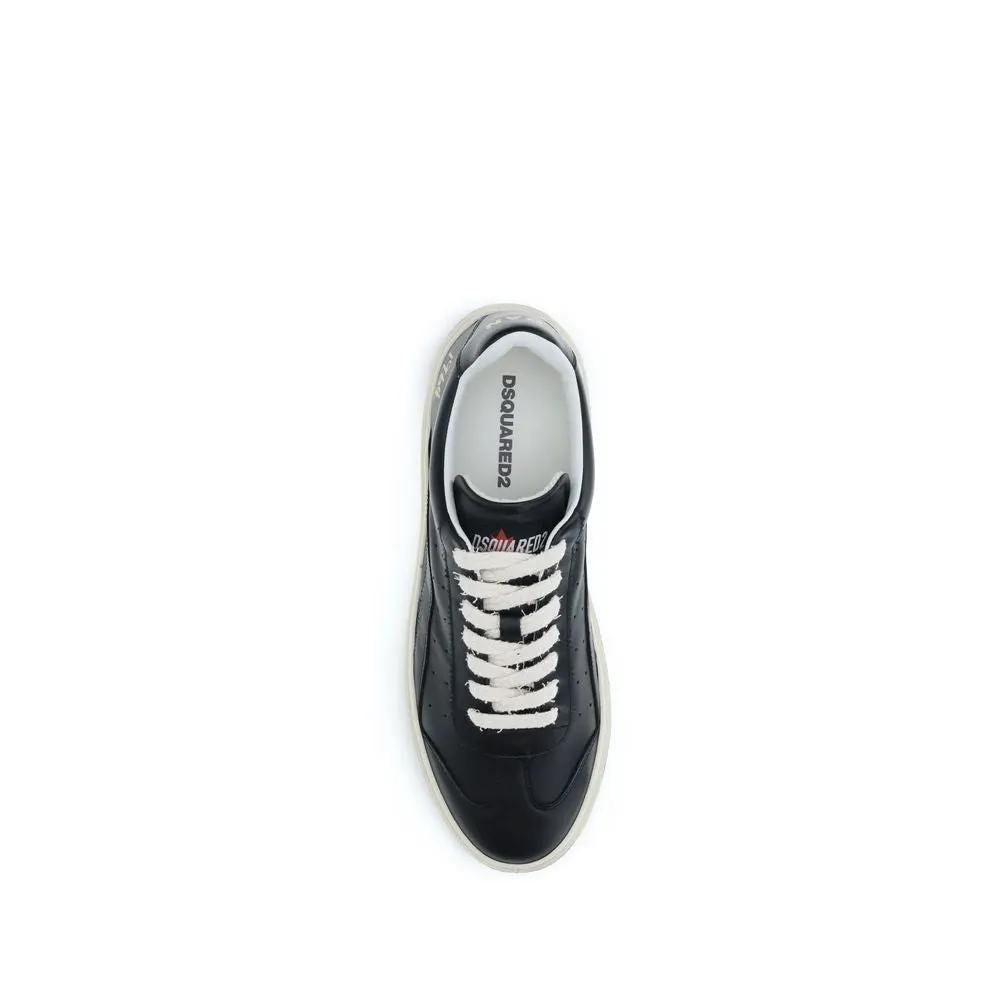 Baskets basses Dsquared² Bos Taurus en cuir de veau noir
