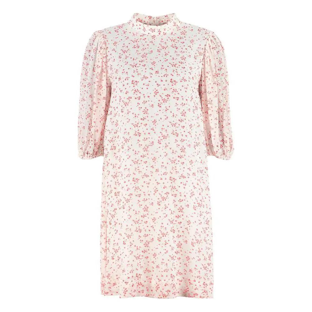 Ganni White Viscose Casual Dress