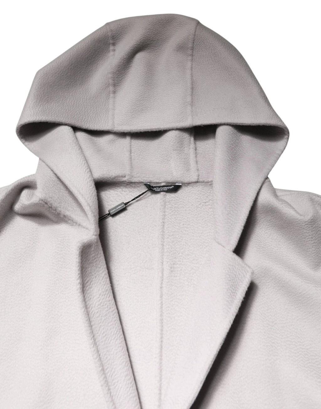 Dolce & Gabbana Off White Belted Long Trench Coat Men Jacket by Dolce & Gabbana
