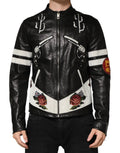 Dolce & Gabbana Black Guns n' Roses FullZip Men Biker Jacket by Dolce & Gabbana