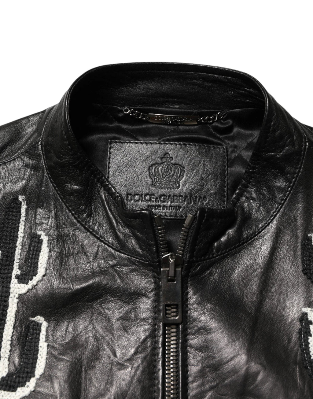 Dolce & Gabbana Black Guns n' Roses FullZip Men Biker Jacket by Dolce & Gabbana