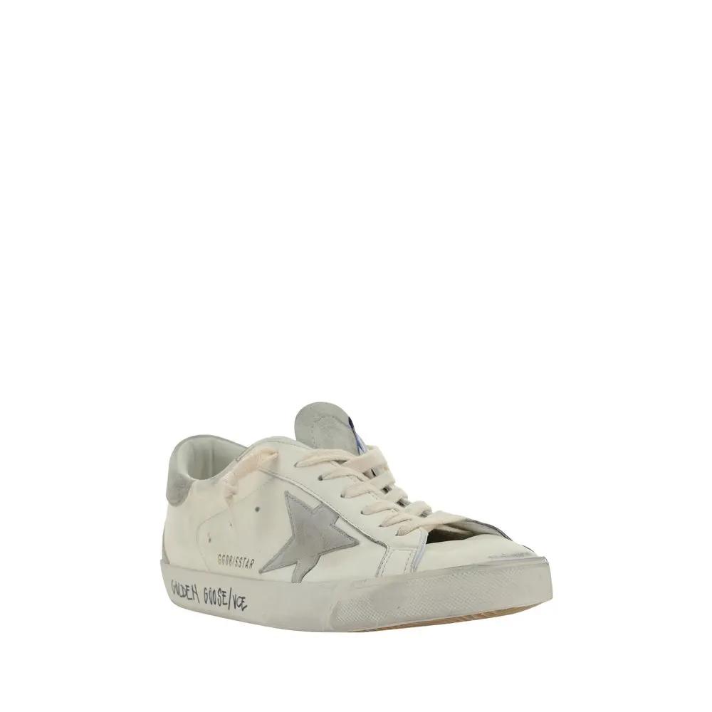 Golden Goose White Goatskin Sneakers