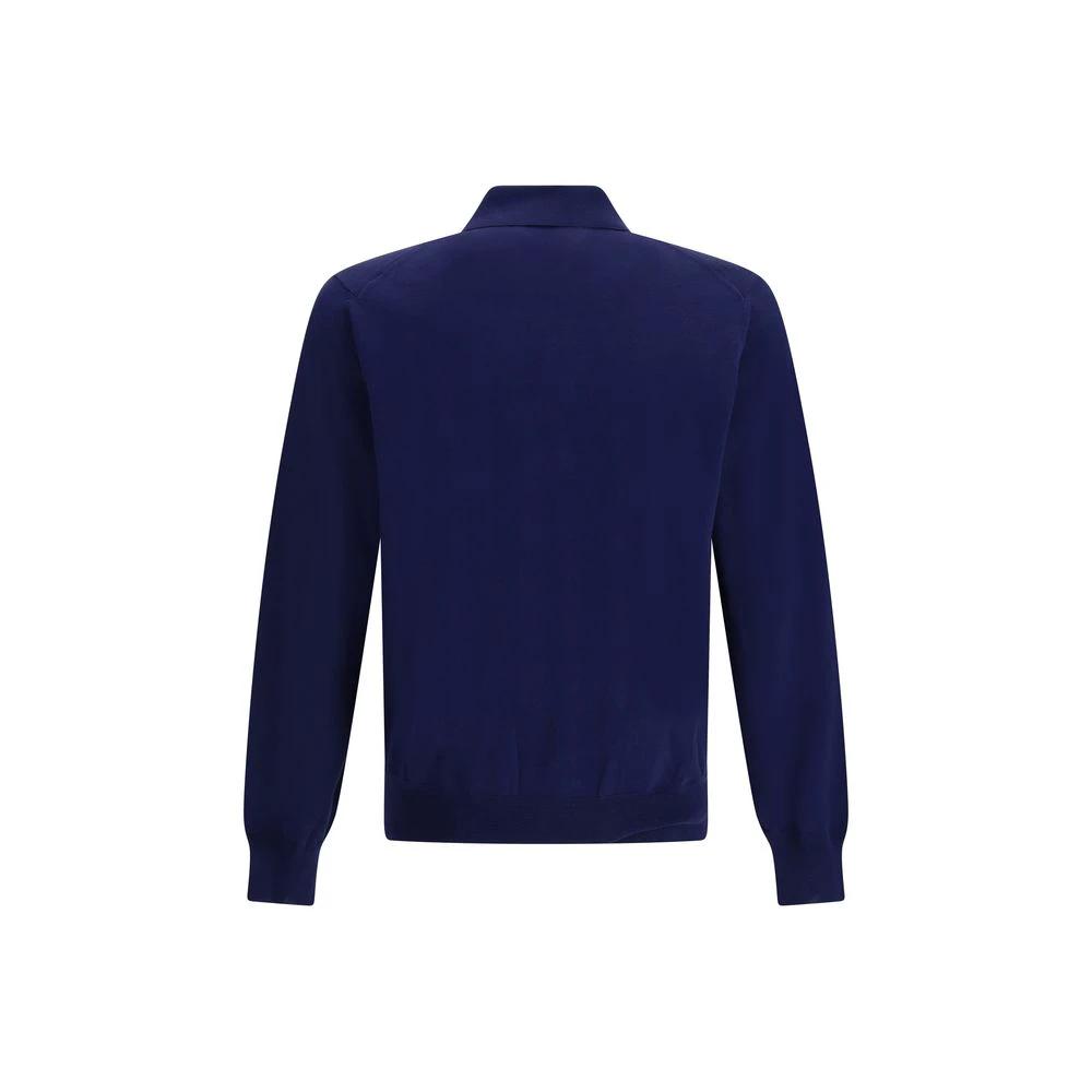 Tom Ford Blue Cotton Polo Shirt by Tom Ford