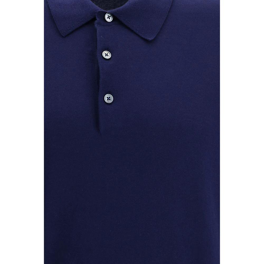 Tom Ford Blue Cotton Polo Shirt by Tom Ford