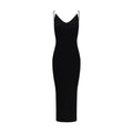 Robe décontractée Versace en viscose noire
