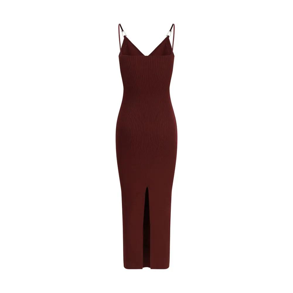 Versace Bordeaux Viscose Casual Dress