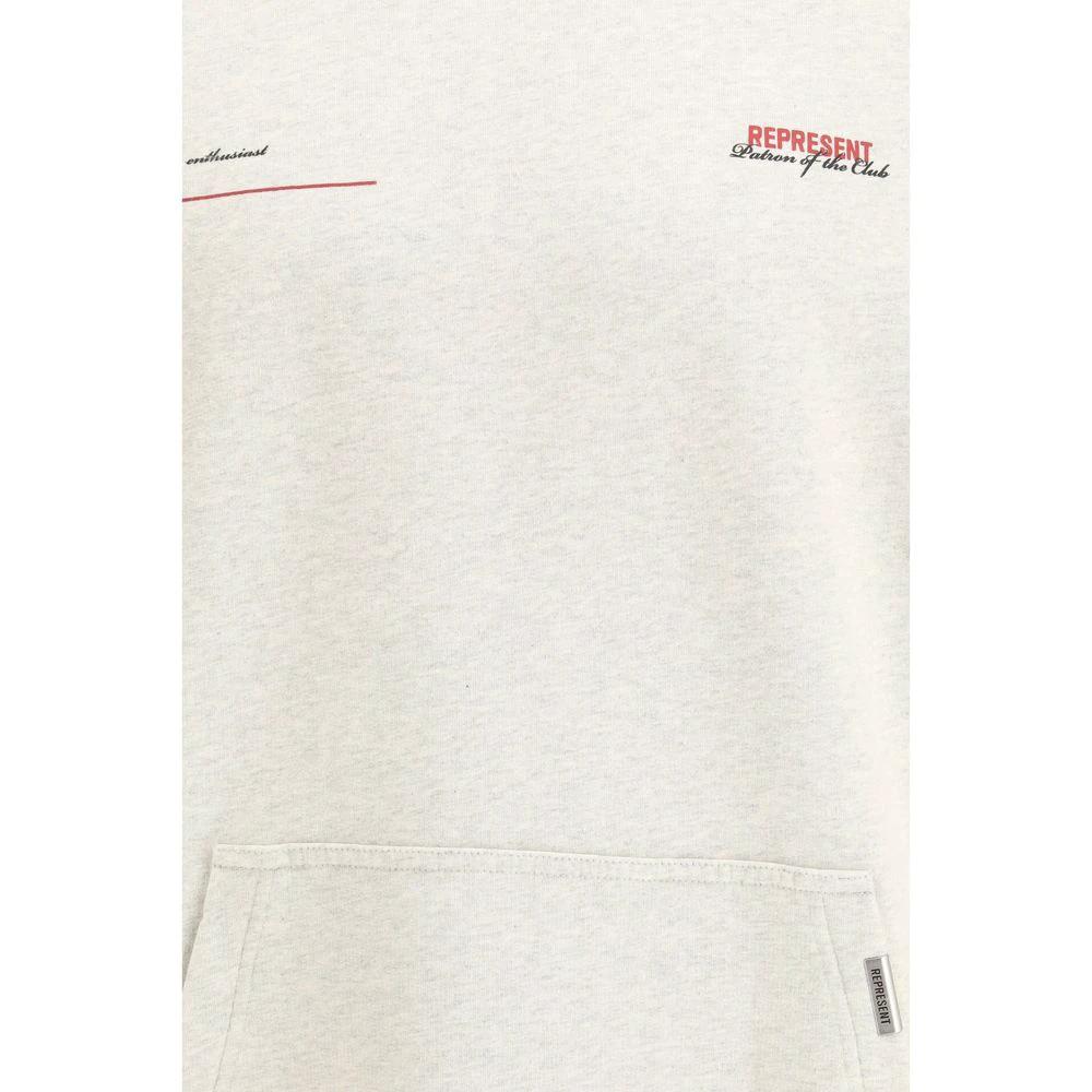 Sweat-shirt en coton beige Represent