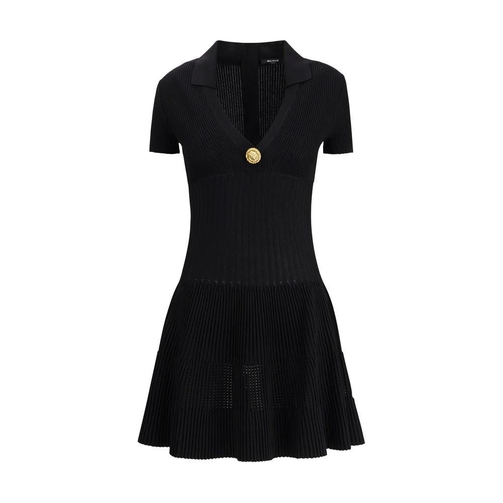 Robe décontractée Balmain en viscose noire