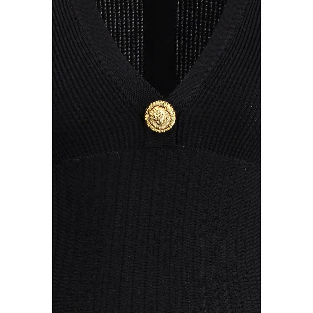 Robe décontractée Balmain en viscose noire