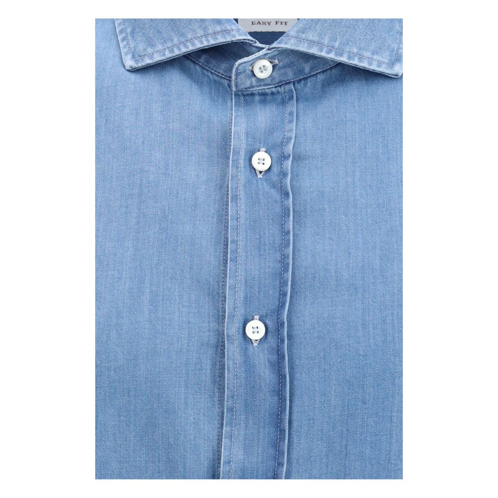 Chemise en jean bleue Brunello Cucinelli