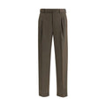 Brioni Bicolor Fleece Wool Casual Pants by Brioni