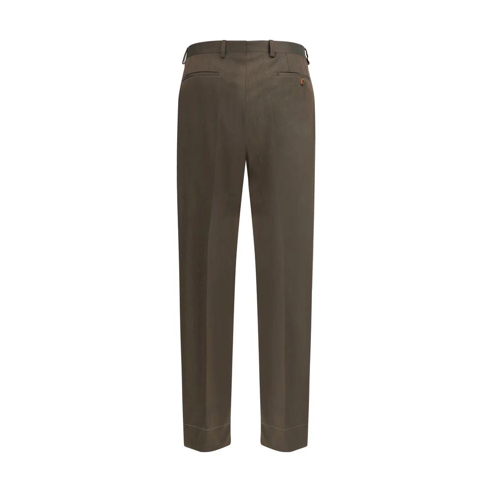 Brioni Bicolor Fleece Wool Casual Pants by Brioni