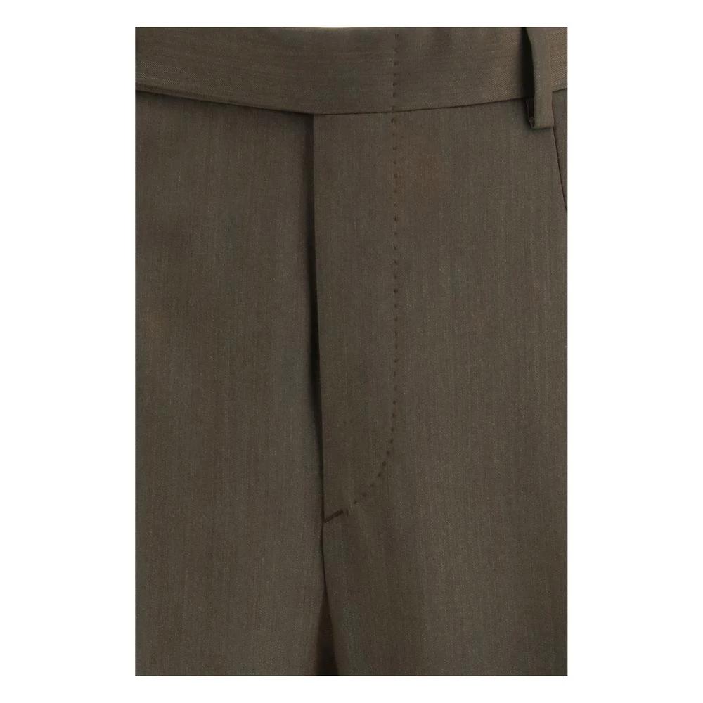 Brioni Bicolor Fleece Wool Casual Pants by Brioni